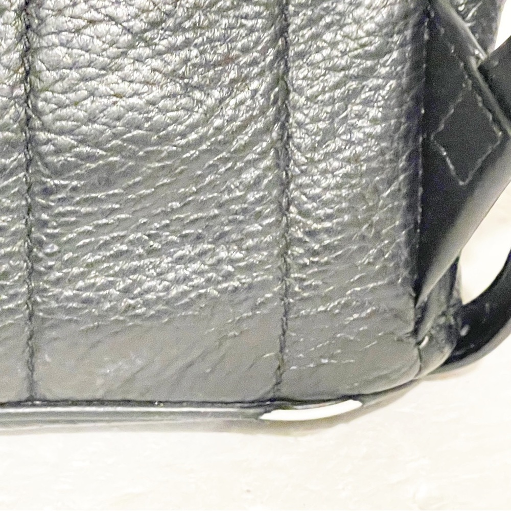 Michael Kors Black Soft Pebbled Leather Gold Studded Mini Backback Purse - Picture 4 of 7